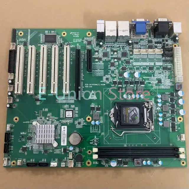 Alt view image 5 of 6 - ECO-1816V2NA (C) -6COM VER: C00 5PCI Slot Industrial Control Motherboard EC0-1816V2