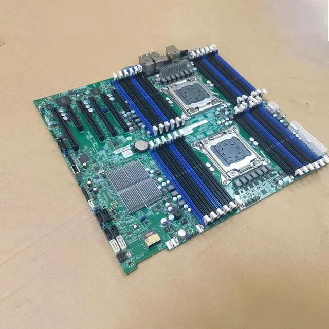 Alt view image 6 of 6 - 2-Way Server E-ATX Motherboard 2011 C602 DDR3 Xeon Processor E5-2600 E5-2600 v2 Family X9DRi-LN4F+