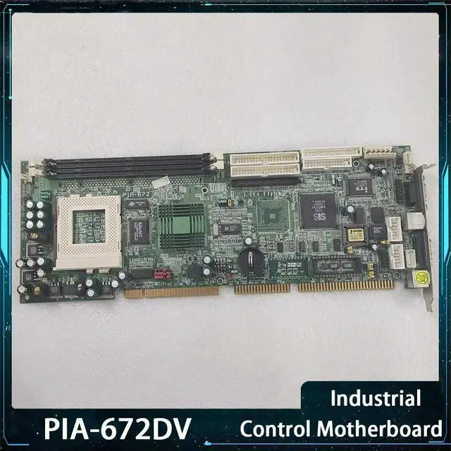 Alt view image 5 of 6 - Industrial Control Motherboard PIA-672 PIA-672DV Full Length Board