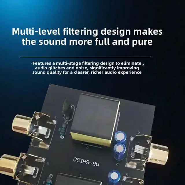 Alt view image 2 of 3 - Professional Audiophile RCA Audio Common Ground Isolator Audio Current Sound Filter Amplifier Noise Reduction Filter Stereo