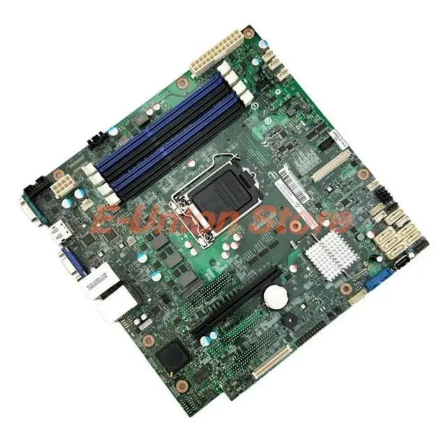 Alt view image 4 of 6 - Original Server Motherboard S1200V3RPS SATA3.0 C222 LGA1150