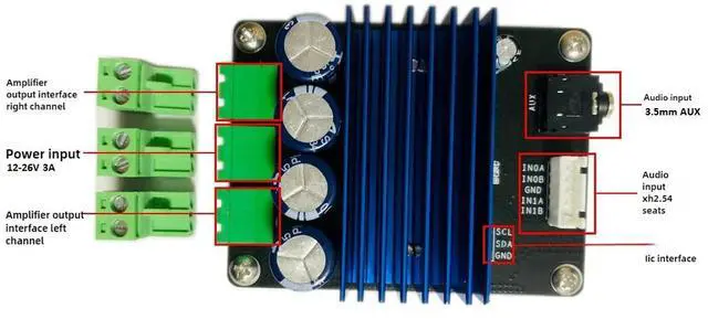 Alt view image 3 of 3 - HIFI digital amplifier CLASSD board MERUS MA12070 2X80W V1.6