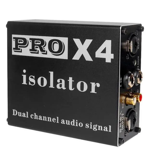 Alt view image 3 of 3 - Professional 6.5mm XLR Audio Isolator Sound Current Eliminator Background Noise Common Ground Noise Reduction Filter