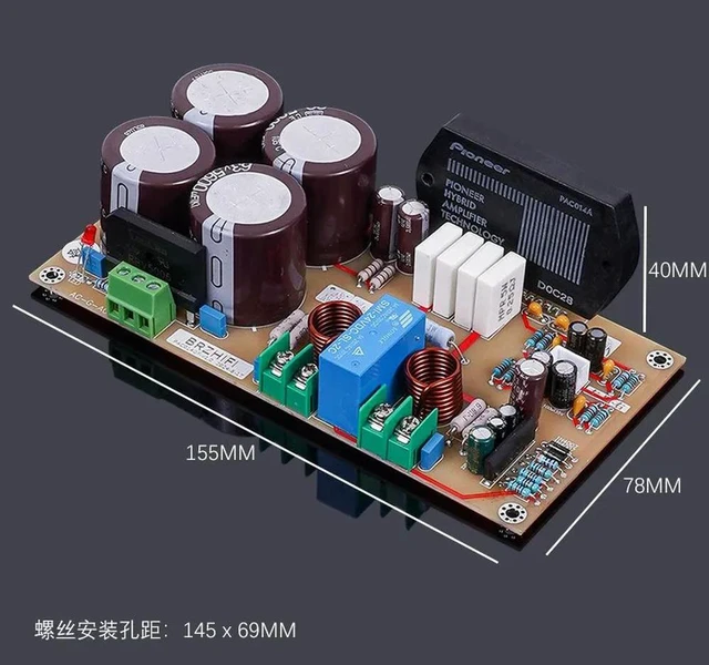Alt view image 2 of 3 - Stock Pioneer Original PAC014A Thick Film Hi-Fi Audiophile Grade Amplifier Board Finished DIY Dual Channel Audio