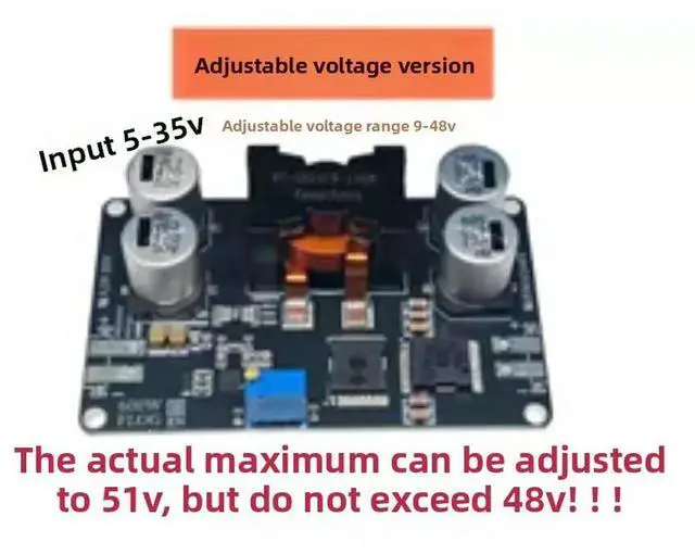 Alt view image 2 of 3 - 600W high-power boost module, adjustable voltage version DC-DC power module, synchronous boost