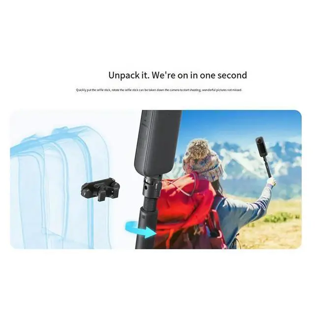 Alt view image 3 of 3 - Selfie Stick Quick Release Mount For Shadowstone Selfie Stick Mount For X4/Ace Pro Ace GO 3 X3/ RS