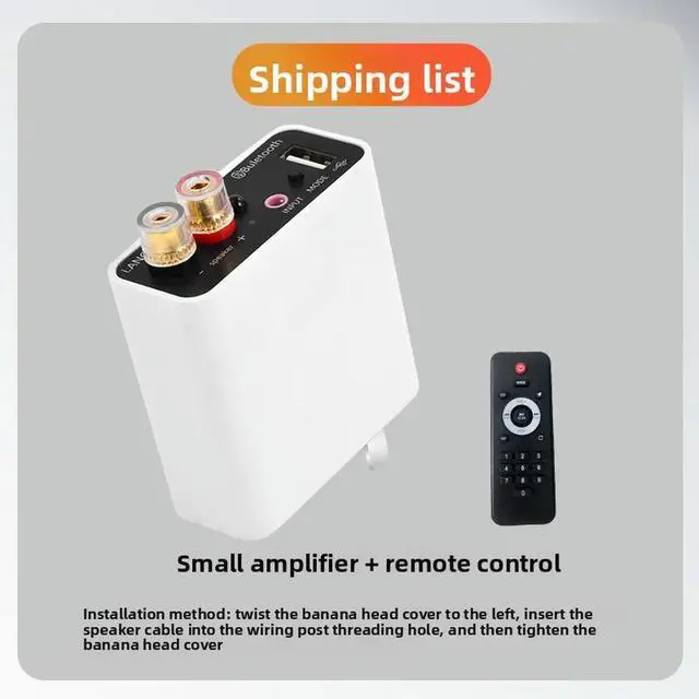 Main image of TWS Bluetooth Power Amplifier Integrated HiFi Amplifier Imported TPA3118 Small Mini Machine Connected to Passive Speaker