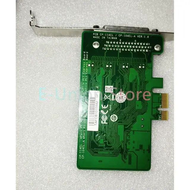 Alt view image 2 of 3 - Acquisition Card CP-104EL-A V1.6.1 RS232 PCI-E Multi-Serial Port Card