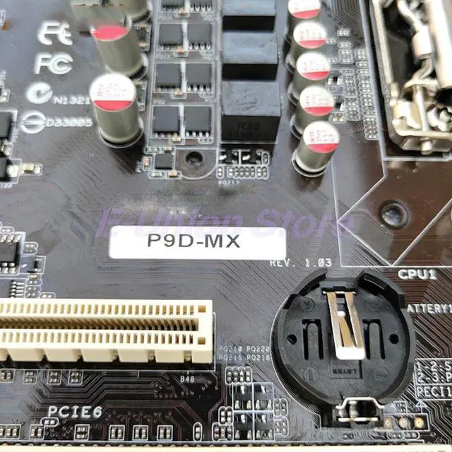 Alt view image 3 of 3 - P9D-MX LGA1150 E3 1231 V3 Server Motherboard Dual Ethernet Port