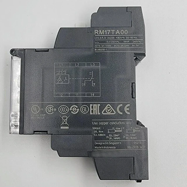 Main image of RM17TA00 0.1-10s 3-Phases Asymetry Control Relay