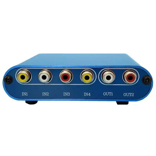 Alt view image 3 of 3 - Tianlai 4-in 2-out Passive Lossless HiFi Multi-channel Coaxial Audio Source Switcher Signal Selector
