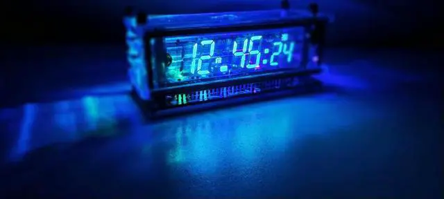 Alt view image 3 of 3 - Colorful VFD Clock RGB Display Screen Creativity