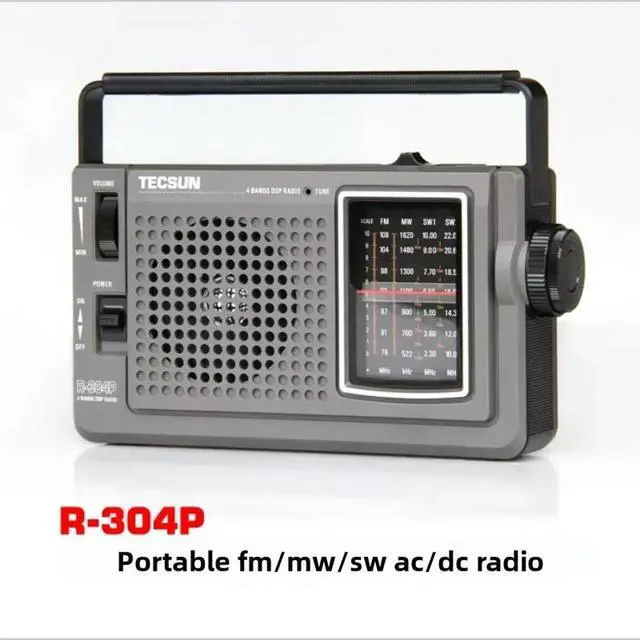 Alt view image 2 of 2 - Radio R-304P AC/DC FM Medium Wave Short Wave DSP Digital Demodulation Radio