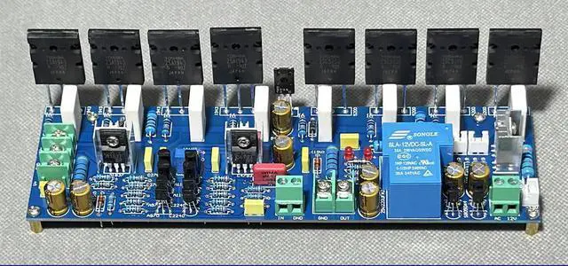 Alt view image 3 of 3 - Mono Band Speaker Protection 400W High Power 1943 5200 Quad Parallel Amplifier Finished Board