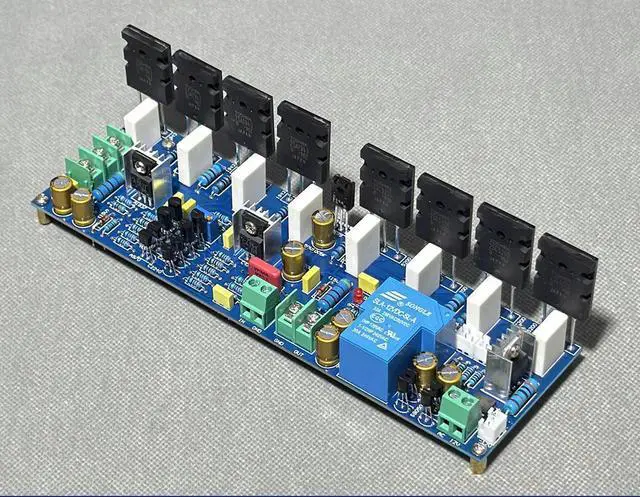 Alt view image 2 of 3 - Mono Band Speaker Protection 400W High Power 1943 5200 Quad Parallel Amplifier Finished Board