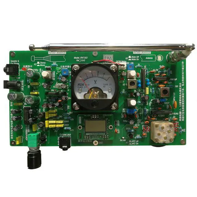 Alt view image 2 of 3 - Nvarcher TA7358 FM Stereo Integrated Radio Circuit Board 88~108MHz Assembly Kit Discrete Parts High Sensitivity