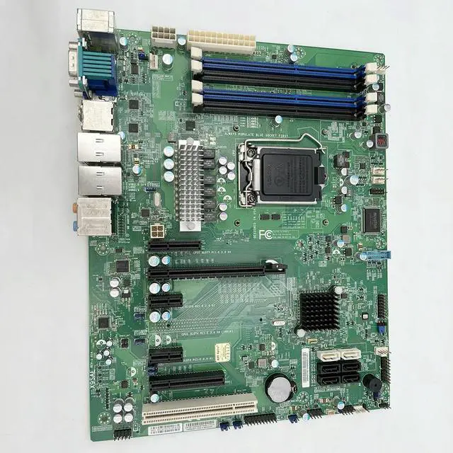 Alt view image 2 of 3 - X9SAE Single Socket Workstation Motherboard 1155 C216 Xeon E3-1200 v2 Series Core i7/i5/i3 DDR3 PCI-E3.0