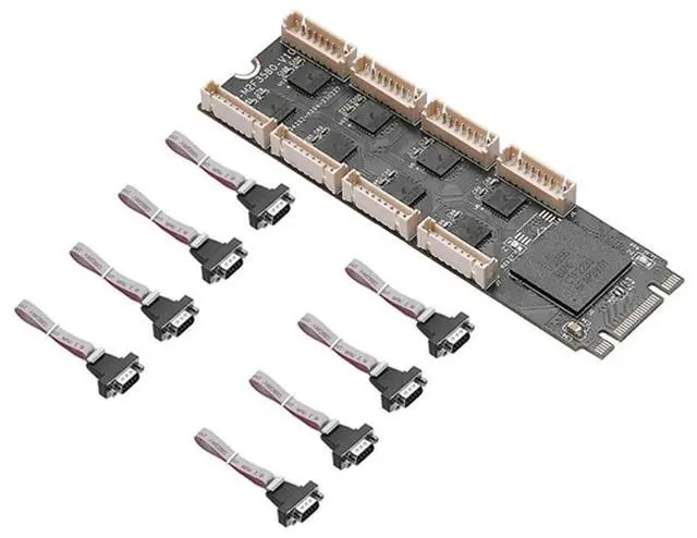 Main image of M2 To 8 Port RS232 Serial Expansion Card M2 To RS232 Serial Expansion Card Riser 8 Port RS232 Serial Expansion Adapter