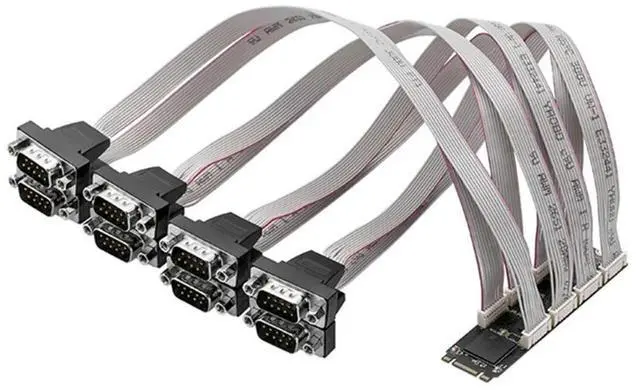 Alt view image 2 of 3 - M2 To 8 Port RS232 Serial Expansion Card M2 To RS232 Serial Expansion Card Riser 8 Port RS232 Serial Expansion Adapter