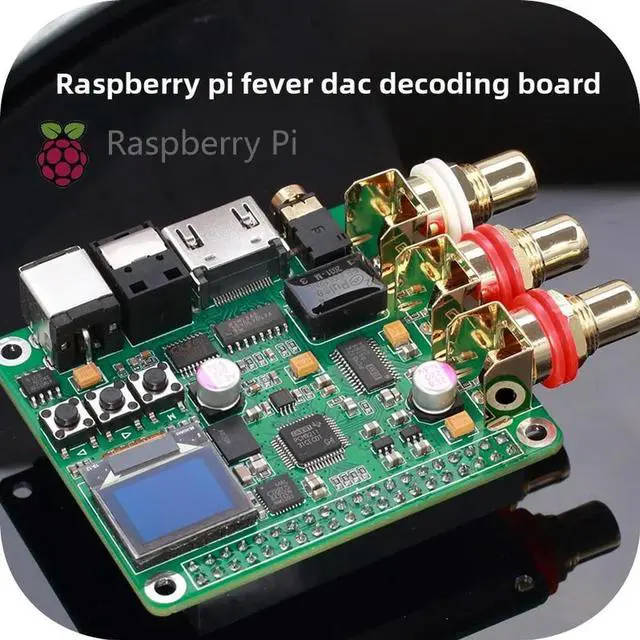 Alt view image 2 of 3 - Raspberry Pi DAC Audio Decoder Board HiFi Enthusiast Expansion Board Coaxial Optical I2S Analog 3B+4B Digital