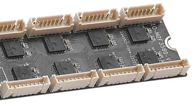 Alt view image 3 of 3 - M2 To 8 Port RS232 Serial Expansion Card M2 To RS232 Serial Expansion Card Riser 8 Port RS232 Serial Expansion Adapter