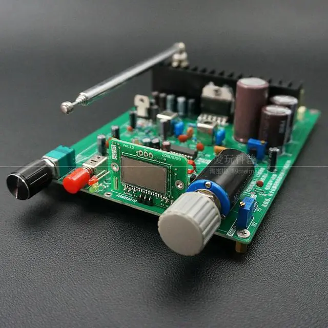 Alt view image 2 of 3 - DIY kit for electric tuning FM stereo radio 8167 integrated circuit board production of electronic components