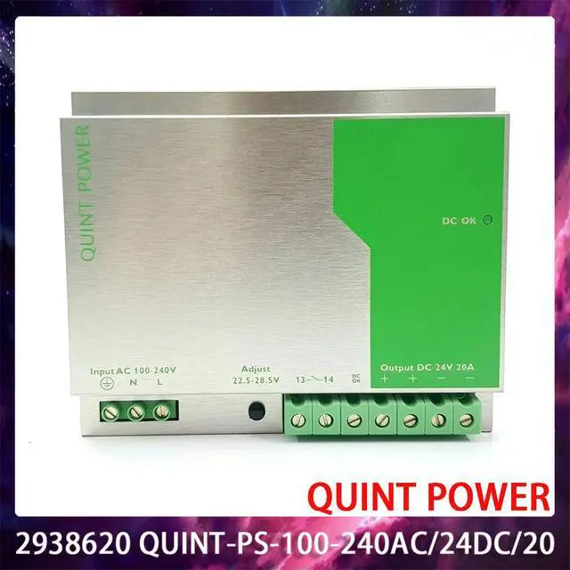 Alt view image 2 of 3 - 2938620 QUINT-PS-100-240AC/24DC/20 QUINT POWER 24VDC/20A Switching Power Supply Work