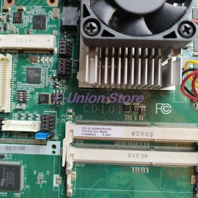 Alt view image 2 of 3 - Industrial Touch All-in-one Motherboard CD101 Dual Network Ports CD101-N2800