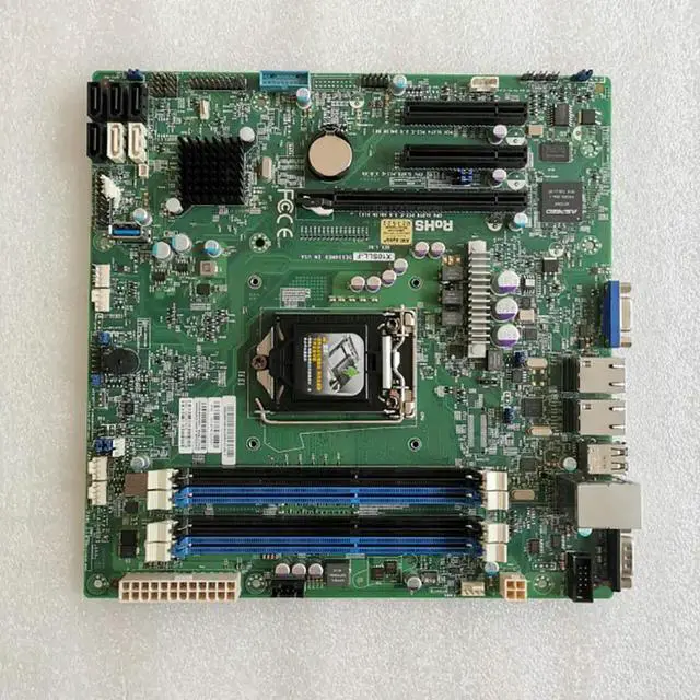 Alt view image 3 of 3 - Server M-TX Motherboard LGA 1150 C222 Support E3-1200 v3/v4 DDR3 PCI-E 3.0 X10SLL-F