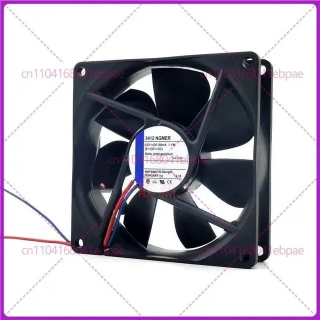 Main image of Silent Cooling Fan for Frequency Converter ebmpapst 9025 9CM 3412NGMER 12V 88mA 1.1W