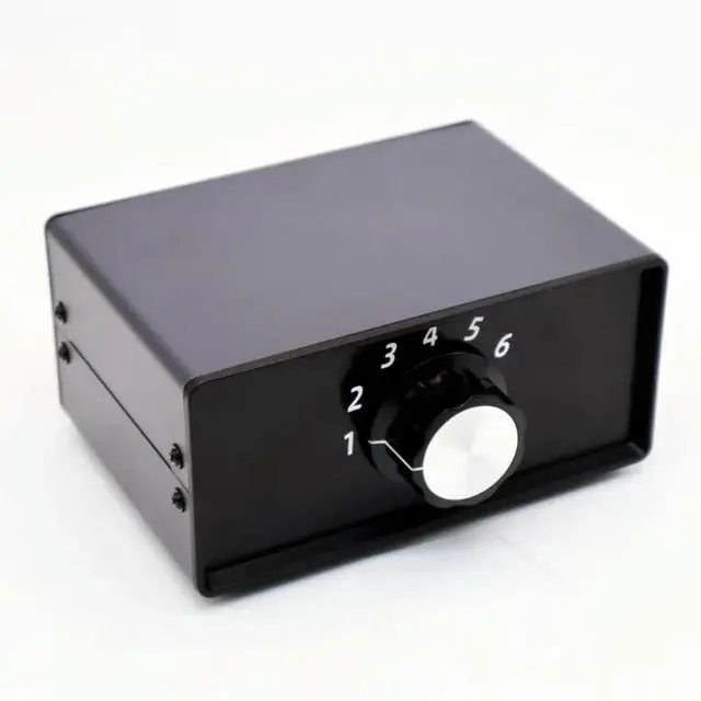 Main image of Analog Audio Signal Switcher 6 In 1 Out 6 Groups RCA 2 Channel Input Free Switch Output
