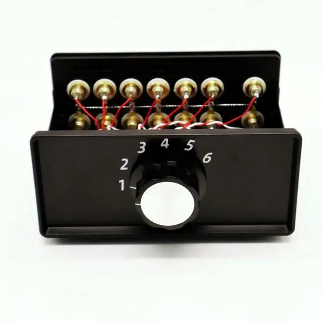 Alt view image 2 of 3 - Analog Audio Signal Switcher 6 In 1 Out 6 Groups RCA 2 Channel Input Free Switch Output