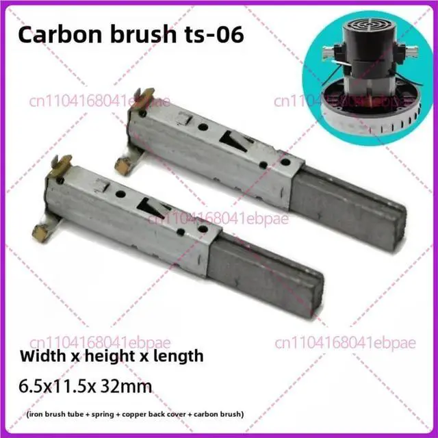 Main image of 2pcs TS-06 Carbon Brush Vacuum Cleaner Motor GS-P25 V2Z-P25 V2Z-P22 with Iron Brush Tube