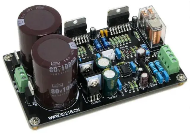 Main image of TDA7293 installed 2X100W DC servo dual-channel amplifier board (finished product)