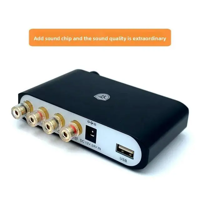 Alt view image 3 of 3 - JiYi Audio Hi-Fi Bluetooth 5.0 Amplifier Class D Dual Channel High Power Amplifier Home Use Bass and Treble