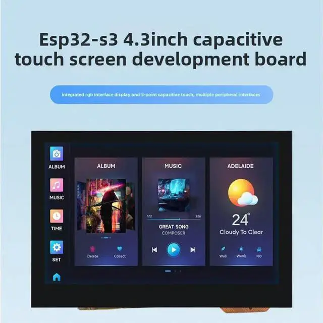 Main image of ESP32-S3 Development Board with 4.3inch Capacitive Touch Display Supports Bluetooth LVGL/HMI Development