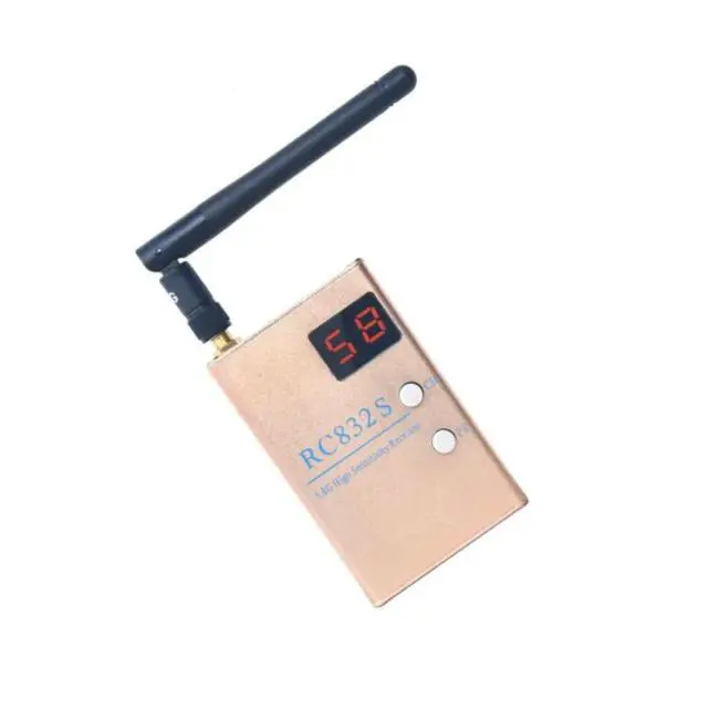 Alt view image 2 of 3 - RC832S Receiver 5.8G 48CH 600Mw Aerial Photography 5.8GHz AV Receiver System With A/V And Power Cables