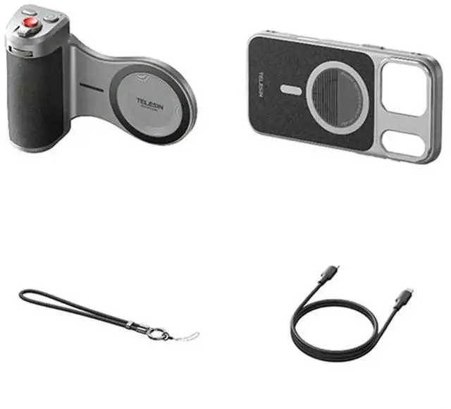 Main image of TELESIN Camera Adapter For 17 Pro Max For Enhanced Photography Bluetooth Selfie Grip Vlog Handle
