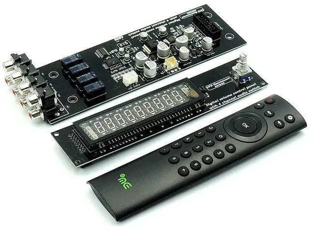 Main image of VFD display volume controller, remote control volume board HIFI fever front board 4 channels sound source switching board