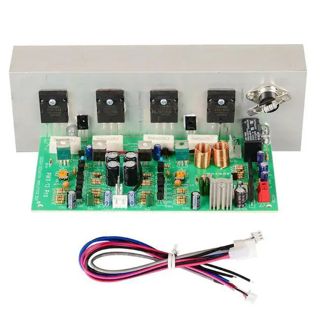 Alt view image 3 of 3 - Gaowen PMX-300W Dual Channel High Power Amplifier Board 2SA1943/2SC5200 with Temperature Control Wiring
