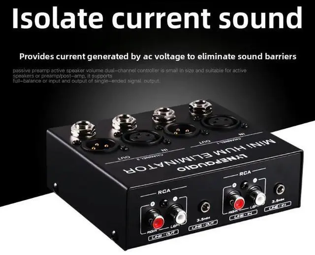 Main image of Professional Audio Signal Headphone Speaker Cancellation Current Sound Buzzing Noise Eliminator
