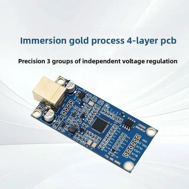 Alt view image 2 of 3 - XMOS XU316 USB Digital Interface Supports DSD512 Compatible with Amanero Subcard Gold-Plated 4-Layer PCB