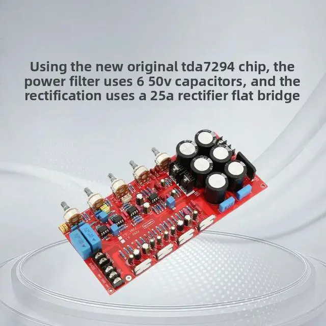 Alt view image 2 of 3 - TDA7294 2.1 Channel Hi-Fi Audiophile Amplifier Board High Power 2.1 Channel Subwoofer Finished Board
