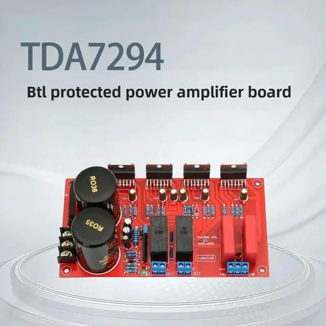 Main image of TDA7294 Dual Channel Audiophile Grade Luxury Amplifier Board with BTL Speaker Protection High Power HIFI Audio Board
