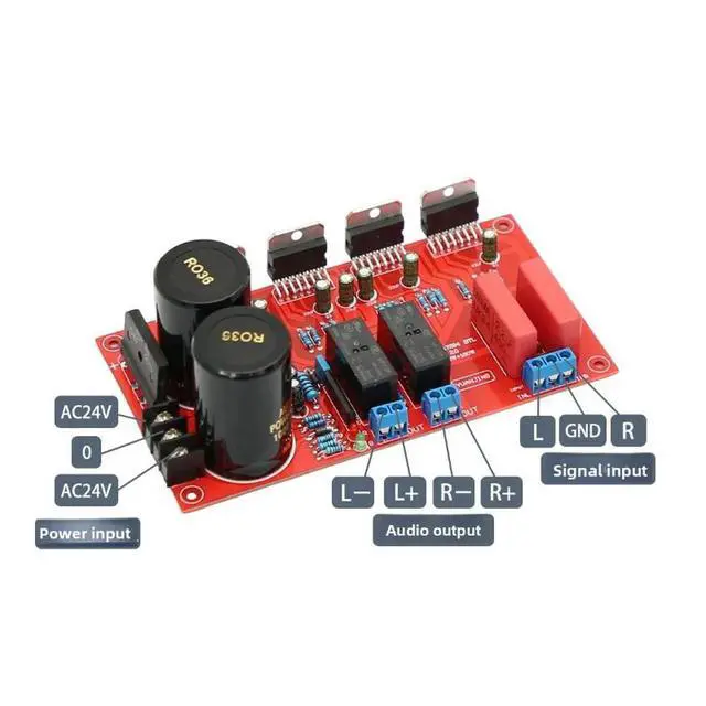 Alt view image 3 of 3 - TDA7294 Dual Channel Audiophile Grade Luxury Amplifier Board with BTL Speaker Protection High Power HIFI Audio Board