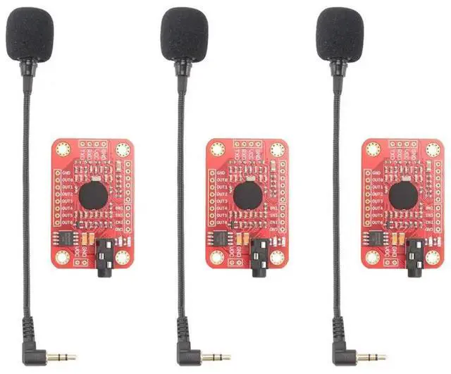 Main image of 3X Voice Recognition Module V3 Speed Recognition Compatible With Ard For Support 80 Kinds Of Voice Sound Board