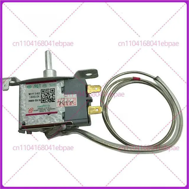 Alt view image 2 of 3 - Refrigerator Temperature Controller Parts WPF34E 1806104 2-Pins Sensor Probe Thermostat For Refrigerator