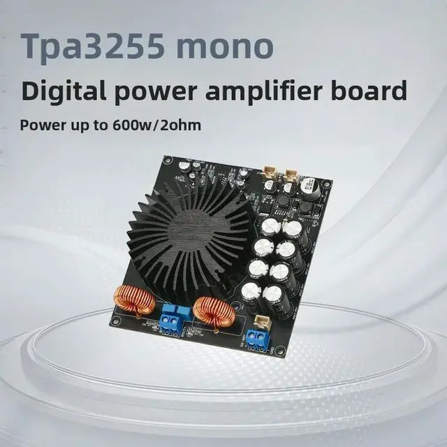 Main image of TPA3255 High Power Mono Digital HiFi Amplifier Board Class D Audiophile High Fidelity Amplifier 600W