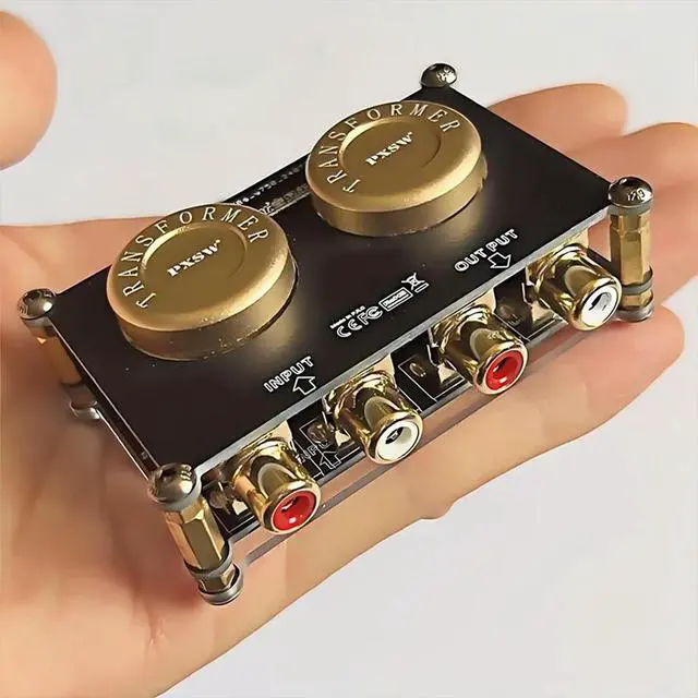 Alt view image 2 of 3 - AV103 Audio Isolator Boost Amplifier Audio Improvement Tone Enhancement Passive Preamplifier Gain Amplifier