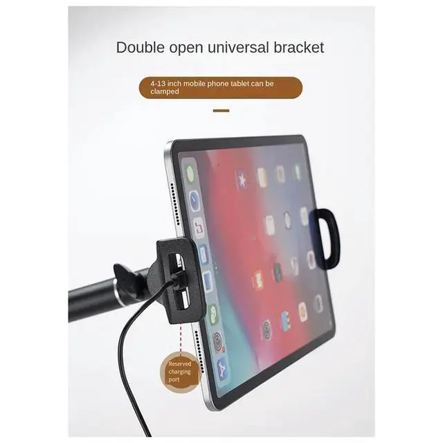 Alt view image 2 of 3 - 360° Folding Wall Mount Mobile Phone Bracket Angle Adjustable Stretch Tablet Bracket